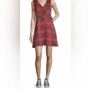 NWT Arizona Jean Co Juniors Sleeveless Midi Faux Wrap Dress, size Medium